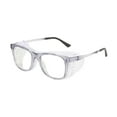 thumbnail image 2 of Gafas de gafas para ojos de la moda Marco gris transparente, 2 of 8