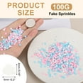 thumbnail image 2 of Uxcell Fake Sprinkles, 100G Cloud Resin Fake Candy Sugar Faux Sprinkles Polymer Clay Slices for Nail Art DIY Crafts Phone Case Shaker Card Filler, White, 2 of 7