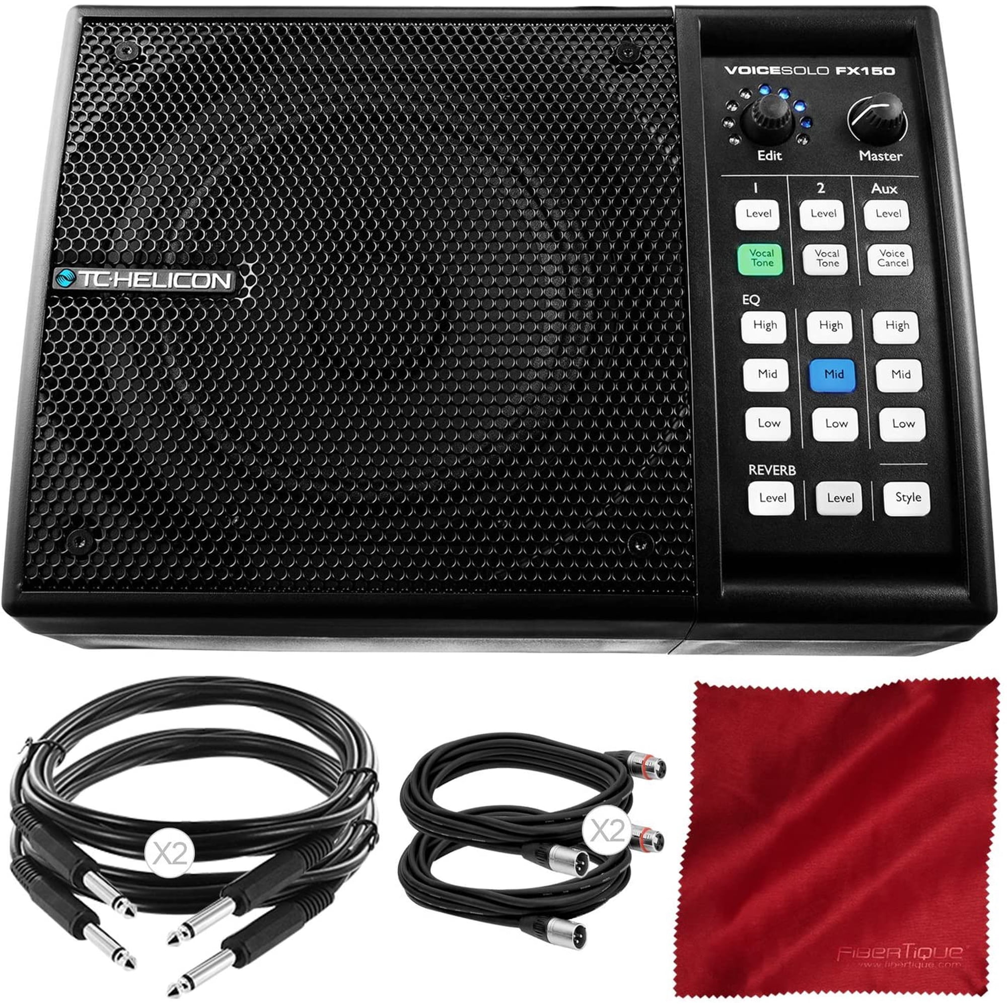 TC-Helicon Voicesolo FX150 Compact Personal PA and XLR Cable and