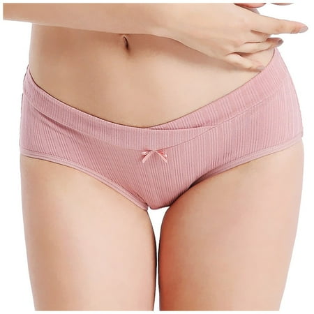 BKQCNKM Panty Liners For Women Women S Panties New Fashion Cotton Low-Rise Underwear underwear Brief Underpant Bow M-Xxxl Panties For Women
