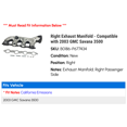 thumbnail image 2 of Right Exhaust Manifold - Compatible with 2003 GMC Savana 3500, 2 of 2