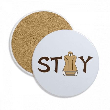 

Place Driving Car Waiting Coaster Cup Mug Tabletop Protection Absorbent Stone