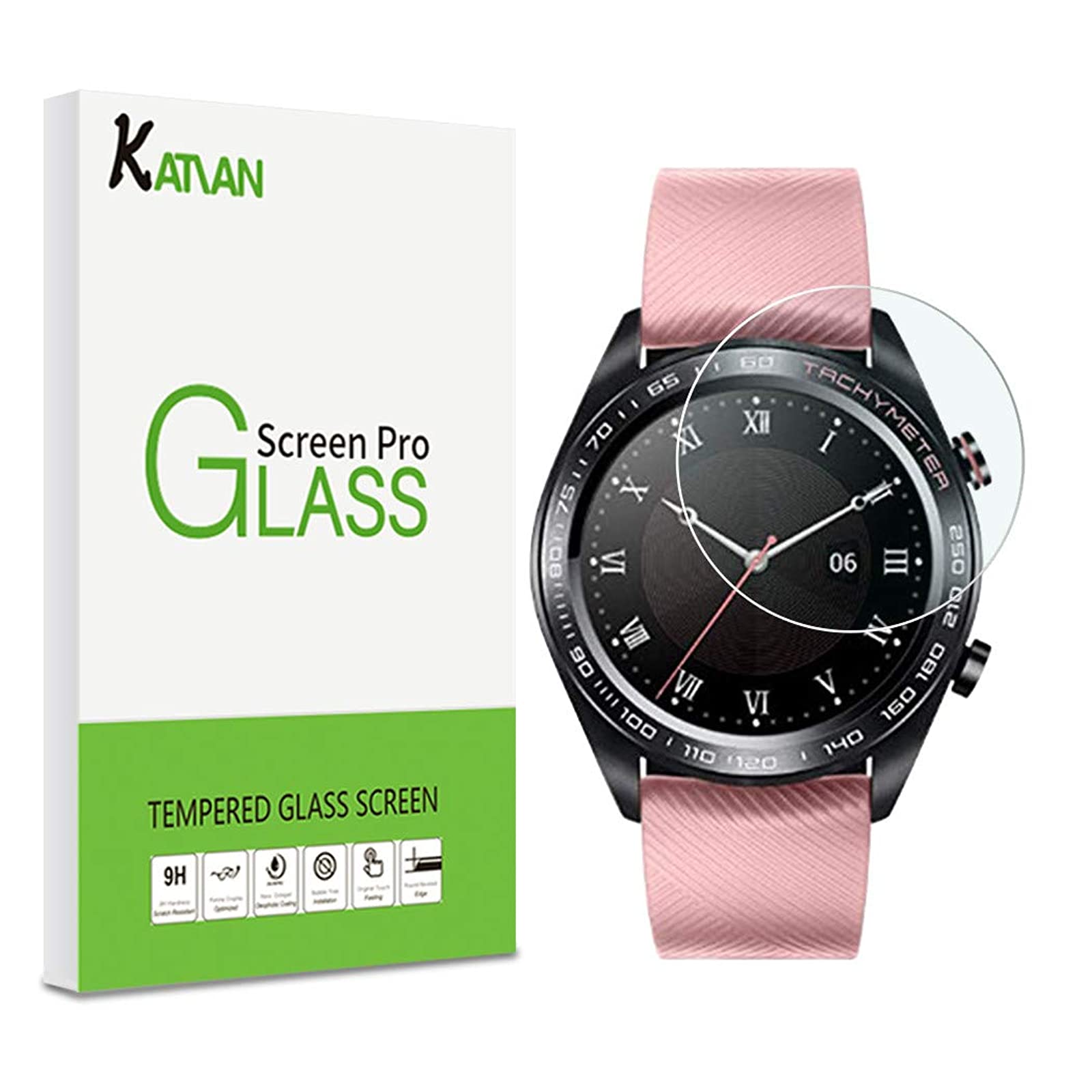 4 Pack] KATIAN Compatibe Huawei Honor Watch Dream Protector, HD Clear  Protector [Anti-Scratch] [No-Bubble], 9H Hardness Tempered Glass Film for Huawei  Honor Watch Dream - Walmart.com