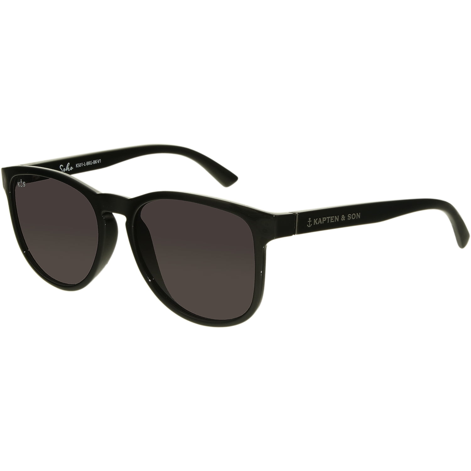 Kapten And Son Women's Soho KS01-L-BKG-BK-V1 Black Square Sunglasses ...