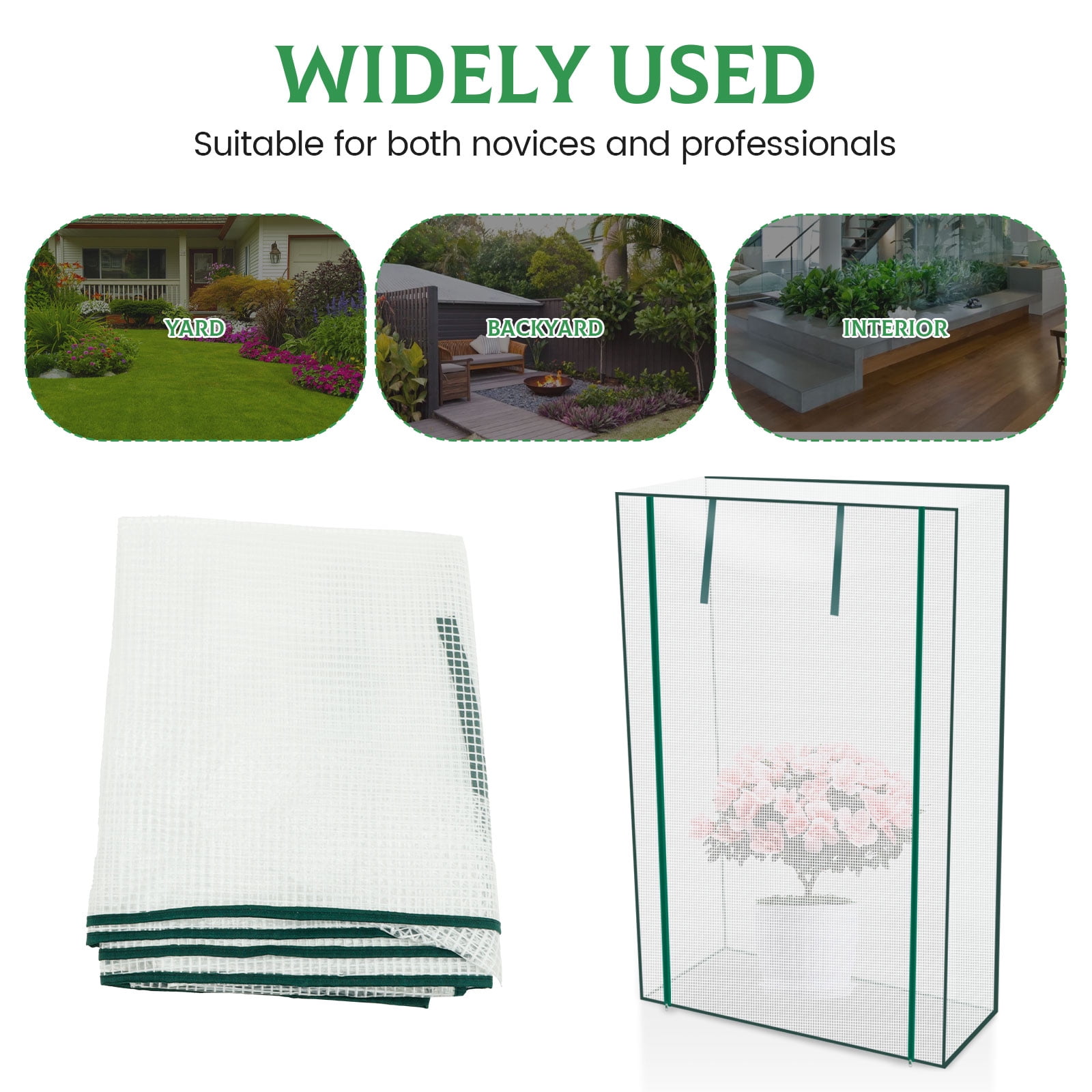 AEVXKHI Mini Greenhouse Clear PVC Greenhouse Innovative Square Small Greenhouse Cover, Plant Greenhouse for Garden Yard Indoor Outdoor Use