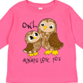 thumbnail image 4 of Inktastic Owl Always Love You Cute Owl Family Boys or Girls Long Sleeve Toddler T-Shirt, 4 of 5