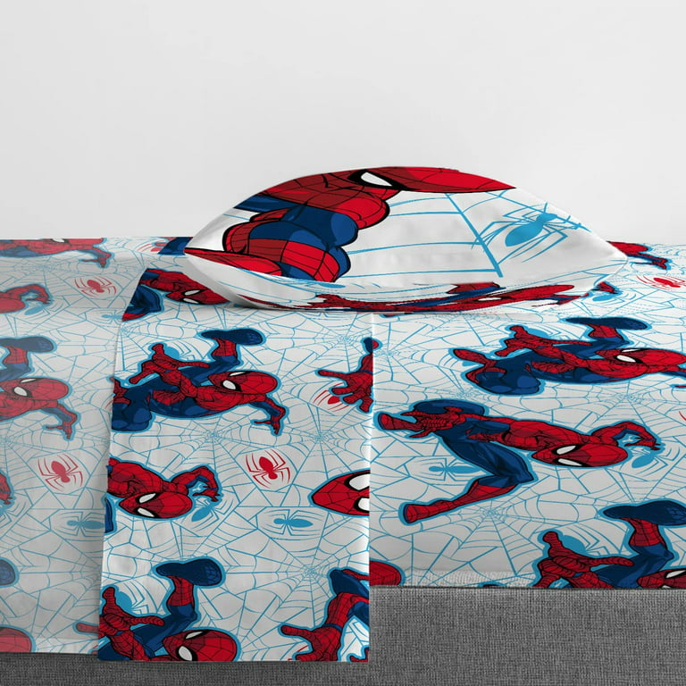 Marvel Spidey & His Amazing Friends Team Spidey 4 Piece Toddler Bed Set,  100% Microfiber, Blue - Walmart.com