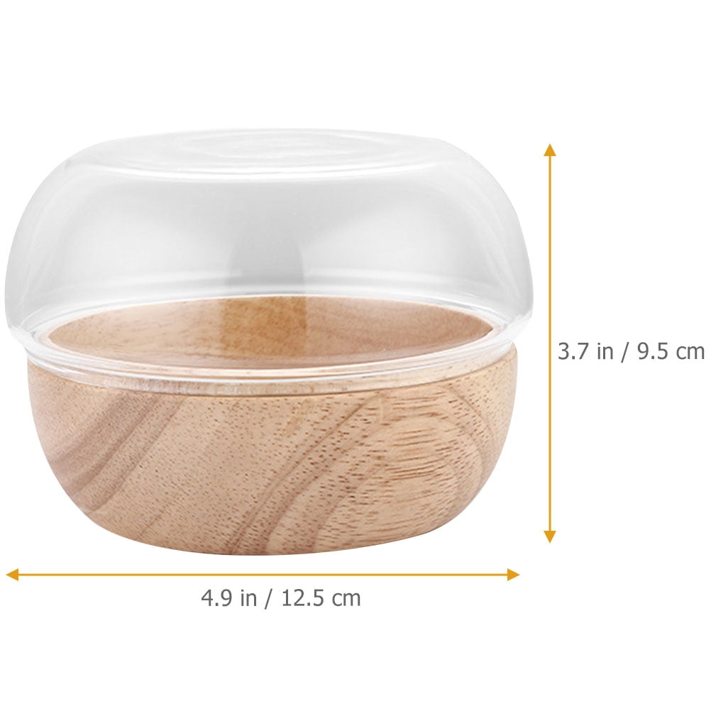 OULII Multi-Color Wooden Dessert Bowl for Storage Use Easy to Clean