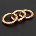 thumbnail image 1 of 10Pcs Round Spring Snap Hooks Carabiner Circle Purse Bag for Key Chains Key Aureate 25mm, 1 of 8