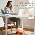 thumbnail image 4 of Mynt Foot Massager with Heat, Mother's Day Gift Foot Warmer with Vibration for Women & Men, Brown, 4 of 9
