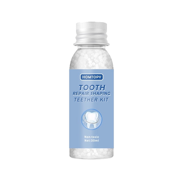Juego de mordedores para rellenar los agujeros de los dientes, para dentaduras postizas, maquillaje, accesorios de escenario, adhesivo de plástico para relleno dental.