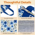 thumbnail image 4 of Pioneer Flower Floral Print Pattern Insulated Lunch Bag for Women & Adults,Large Portable Soft Cooler Lunch Bag,Thermal Food Storage Tote with Pearl Cotton,8.66L,8.75x5.75x9.5 Inch, 4 of 6
