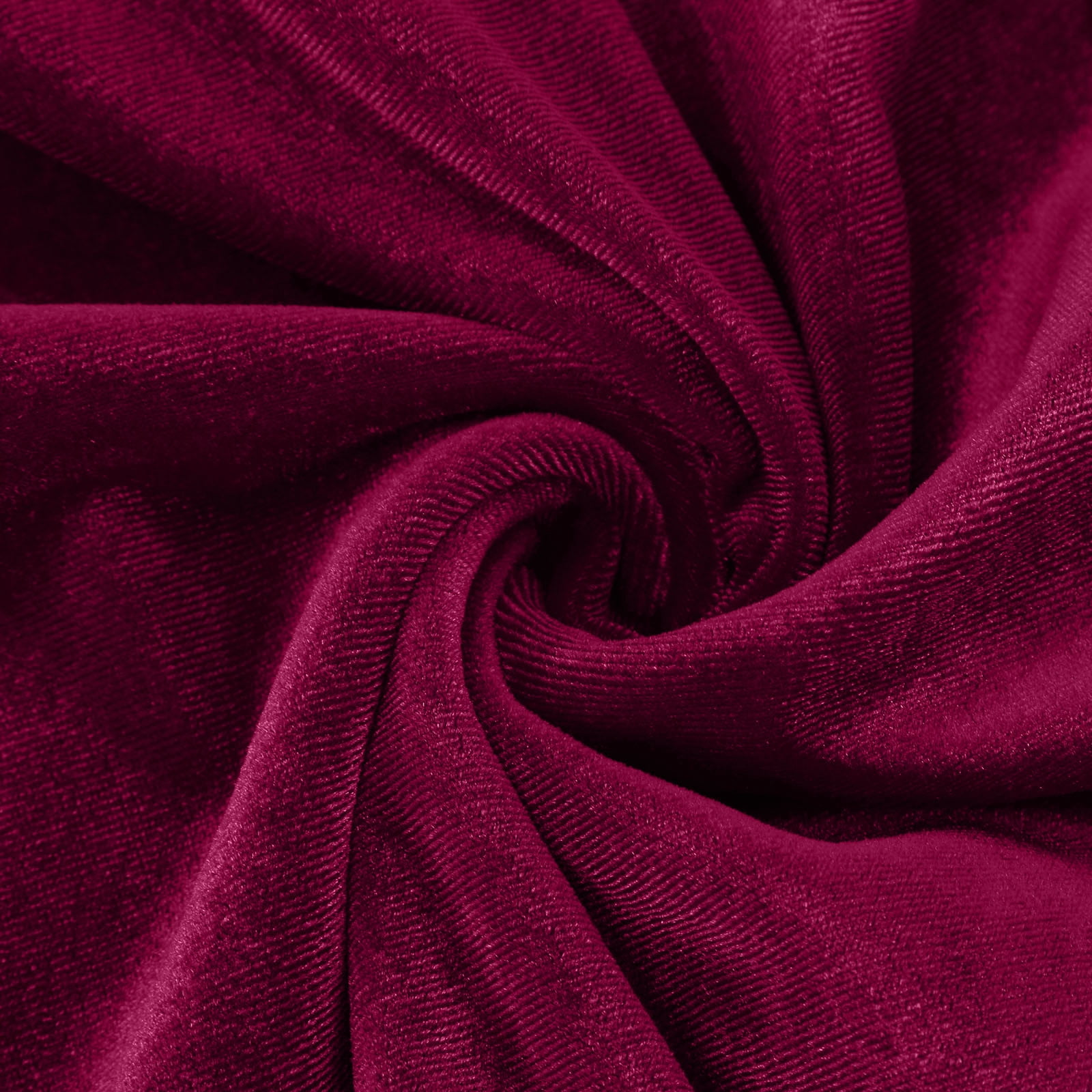 Women's Velvet Dresses Round Neck Bell Sleeve T-Shirt Dress High Split Elastic Waist Solid Dressy Dress Cocktail Party Wedding Midi Dress Wine,XL
