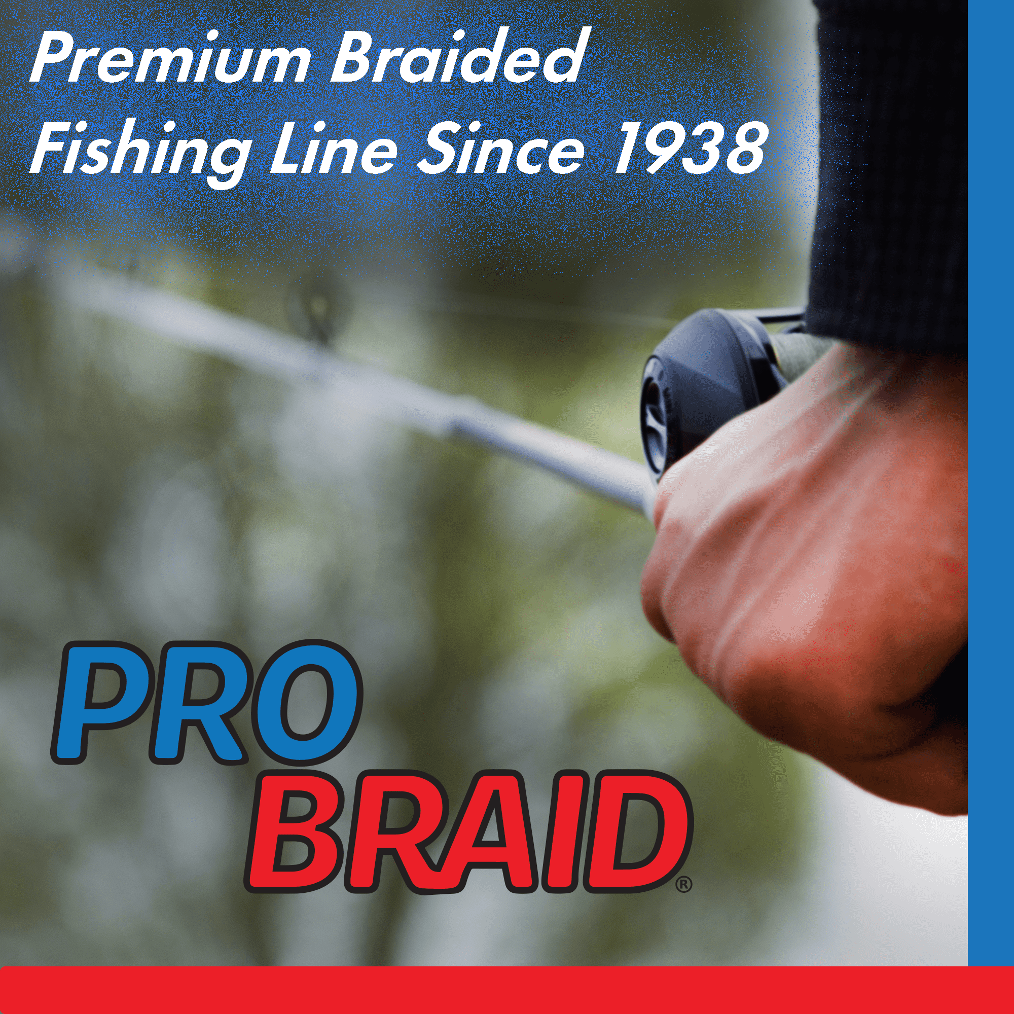 Pro Braid - High Strength Fishing Line, Braided Line with Near Zero Stretch, Smooth & Strong UHMWPE by Western Filament