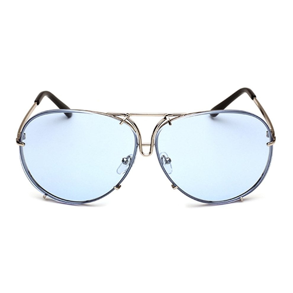 Silver Frames With Clear Lens Aviator Glasses Napoleon Dynamite Bill Lumbergh