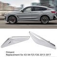 thumbnail image 5 of 2PCS Front Fender Chrome Finisher 51117338569 Replacement for X3 X4 F25 F26 2013?2017, 5 of 5