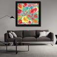 thumbnail image 3 of Farida Zaman 20x20 Black Modern Wood Framed Wall Art Titled - Tutti Frutti Pattern IB, 3 of 6
