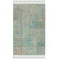 thumbnail image 2 of SAFAVIEH Sahara Philander Geometric Squares Area Rug, Rust/Aqua, 5' x 8', 2 of 9