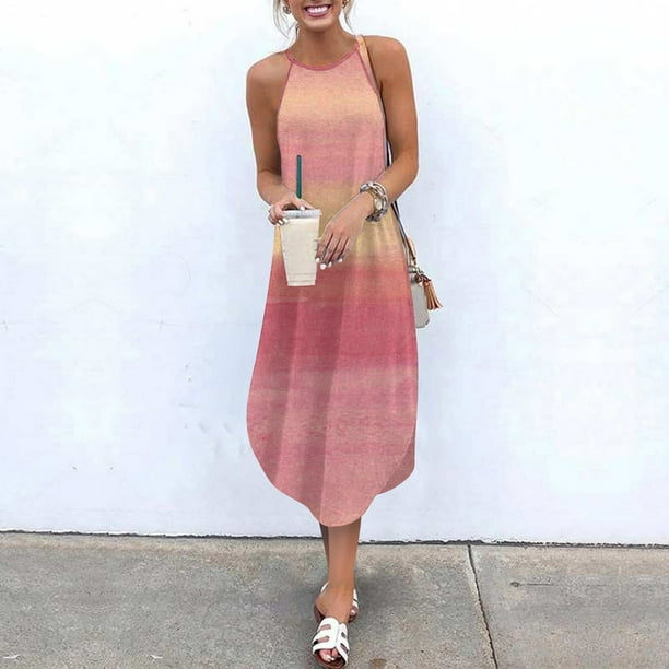 Time and Tru Women's Knit Halter Dress