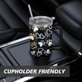 thumbnail image 7 of Paw Print Dog Lovers Tumbler 40oz - Vacuum Insulated Coffee Cup with Handle & Straw- Cute Gift for Female Dog Owners, 7 of 7