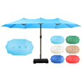 thumbnail image 2 of Aoodor Parasol de Marché Extérieur Double Face de 15 Pi pour Patio avec Base et Support, 2 of 9