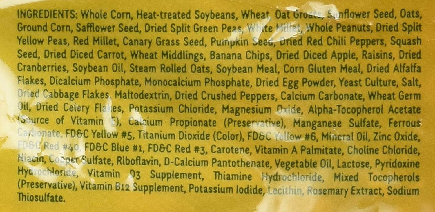Wild Harvest Advanced Nutrition Parrot 4 Pounds, Seed, Grain And Vegetable Mix