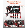 thumbnail image 3 of VEVOR Power Tool Organizer Wall Mount, 3-Layer Storage Rack with 4 Drill Holders, Tools Holder and Storage Rack with Side Pegboards, Garage Tool Organizer for Garage, Workbench, and Workshop, 3 of 9