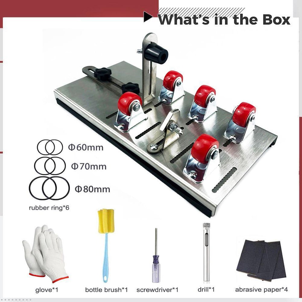 Glass cutter,Adjustable Diy Bottle Metal Cut Decorations Universal Adjustable Diy Tool Cut Decorations Manual Sizes Metal Cut Adjustable Sizes Metal Cutter Adjustable Sizes Buzhi Huiop