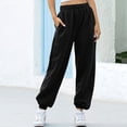 thumbnail image 2 of Womens Sweatpants Comfy Solid Elastic High Waisted Workout Athletic Lounge Joggers Pants Tracksuit with Pockets, 2 of 4