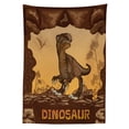thumbnail image 3 of Ambesonne Nautical Tablecloth Rectangular Table Cover, Giant Dinosaur Cliffs, 60"x84", Apricot Redwood, 3 of 4