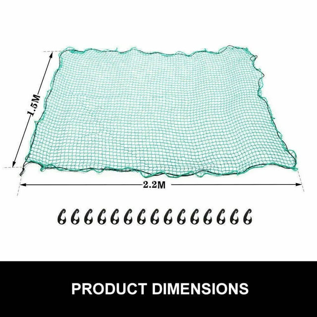 Soccer Backstop Net, Ultra Heavy-Duty Yard Netting For All-Season Use, Weather Treated Barrier For Outdoor Practice (Green)