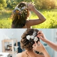 thumbnail image 6 of Uxcell 4mm Pearl String Bouquet Pearl Stick Stems Bouquets Garland Spray Beaded for Bridal Beaded White 50 Pcs, 6 of 6
