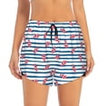 thumbnail image 2 of Susaid Clown Fish Print Women's High Waisted Running Shorts Quick Dry Athletic Gym Track Workout Shorts Zip Pocket-Medium, 2 of 7