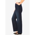 thumbnail image 4 of Woman Within Plus Size Tall Fineline Stretch Denim Wide-Leg Pull-On Jeans, 4 of 6