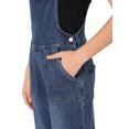 thumbnail image 6 of Allegra K Women's Stretch Skinny Pant Casual Overalls Denim Suspender Jumpsuit, 6 of 6