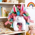 thumbnail image 2 of LAMDAWE Spring BunnyWreath Funny Easter BunnyButt Wreath with Colorful Ribbon and Floral Design,Easter Rabbit Welcome Rabbit Wreath Outdoor Indoor Front Door Spring Farmhouse Hanging Decoration, 2 of 8
