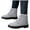 Grey, variant on Winter Snow Combat Boots for Women Men Cold Weather Fuzzy Fleece Lined Suede Short Mid Calf Ankle Booties