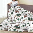 thumbnail image 6 of Sikiie Camping Caravan 2 Ultra-Soft Micro flannel Blanket Luxury All Seasons Warm Blanket for Bedding Sofa and Travel (4 sizes)-80"x60", 6 of 7