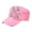 Pink, variant on Military Cap w/ Jeweled Rhinestones Fleur de Lis Sign - White - HT-C7018A-WT