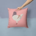 thumbnail image 2 of Carolines Treasures BB7949PW1414 German Modena Pigeon Pink Check Fabric Decorative Pillow, 14 x 14 in., 2 of 4