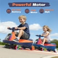 thumbnail image 3 of East doll 6V Electric Wiggle Car, Ride on Toys for Toddlers Ages 3+, Electric Car for Kids, Toddler Car, 2 Speed, Flashing Wheels, Bluetooth, Kid Ride on Car, 2.8-4.1 Mph, Orange, 3 of 8