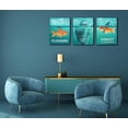 thumbnail image 2 of Inspirational Wall-Art - Quotes Office Wall Decor - Teal Wall Decor For Bedroom - Word Artwork For Home Walls Size 12x16, 2 of 6