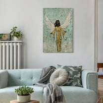 "Earthly Angel II" Fine Giclee Printed Directly on Hand Finished Ash Wood Wall Art