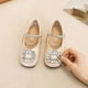 thumbnail image 1 of Zapatos de cuero para niñas, primavera y otoño, zapatos de princesa negros, zapatos individuales de bebé con suela suave para primavera y otoño para niños, 1 of 5