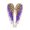 Purple, variant on European and American style diamond-encrusted angel wings brooch