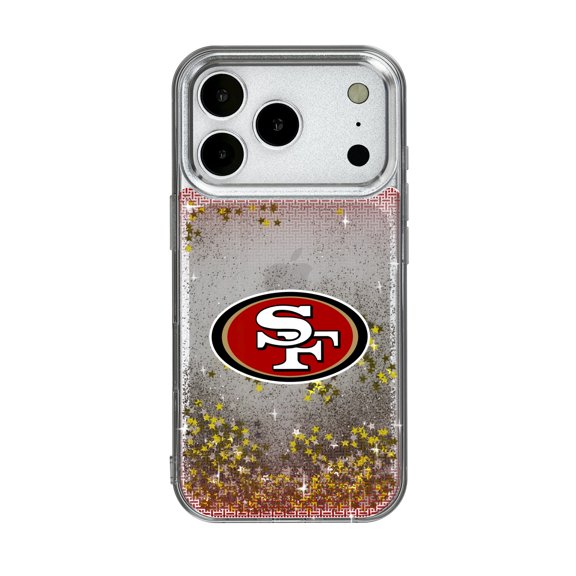 San Francisco 49ers Linen Logo iPhone Glitter Case