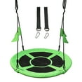thumbnail image 1 of 39.4'' Children Tree Swing 661 lb Weight Capacity Durable Steel Frame Waterproof Adjustable Playground Swing Set Ropes Bonus Flag Set and 2 Carabiners, 1 of 7
