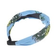 thumbnail image 5 of Unique Bargains 1 Pc Grace Pineapple Pattern Wide Cross Knot Headbands for Women Blue, 5 of 6