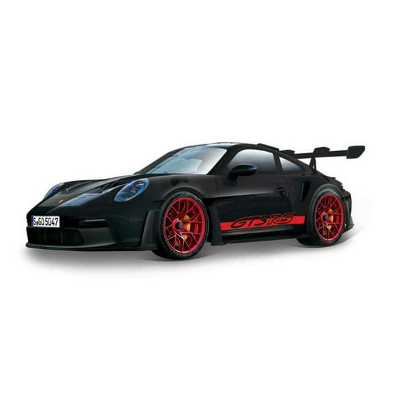 Porsche 911 GT3 RS Sports Car, Black/Red - Bburago 18-38313BK - 1/43 Scale Diecast Model Car