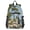 Island Oil Painting, variant on JIALIOU 14" Laptop Backpack Waterproof Airline Approved Stylish Casual Daypack for Travel Business College Work, Cute Foxes Flower Leaf